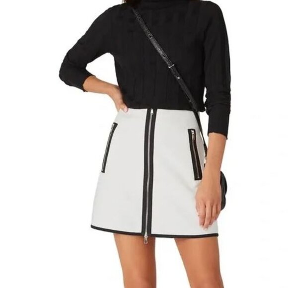KF/KaufmanFranco Collective Exposed Zipper Mini Skirt Size 4 - Picture 1 of 7